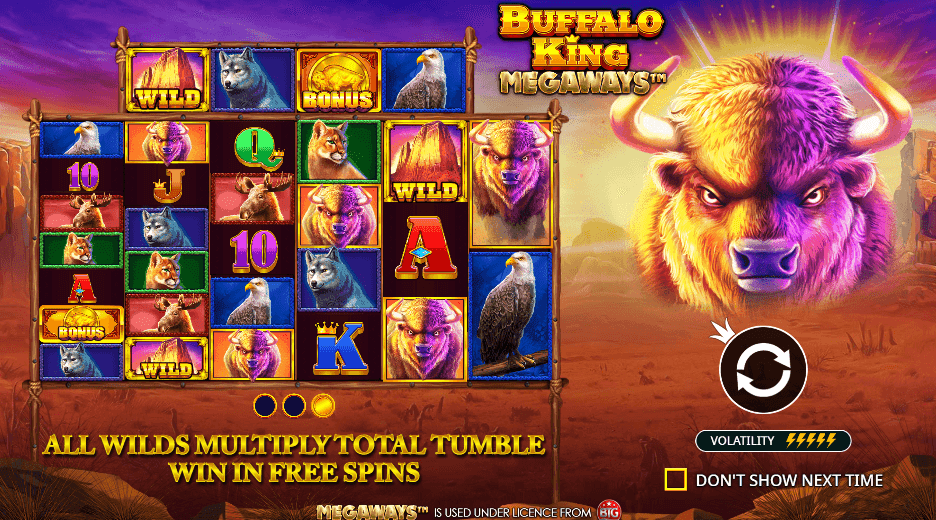 Buffalo King Megaways slot review screenshot