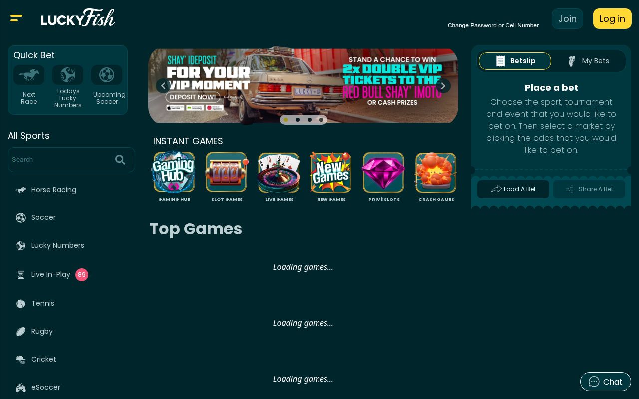 Lucky Fish Homepage